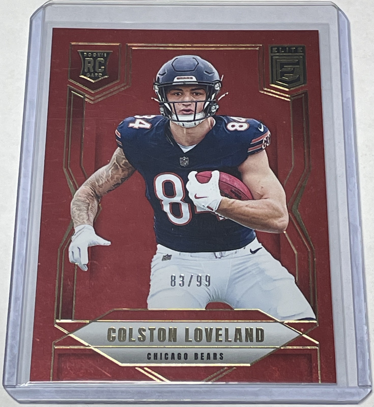 2025 Panini-Donruss Elite Football Colston Loveland RED #83/99 RC #109 SP!!!!!