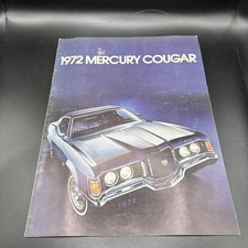 Mercury Cougar 1972 Specifications Vintage Car Brochure Mercury Cougar 1972 Specifications Vintage Car Brochure