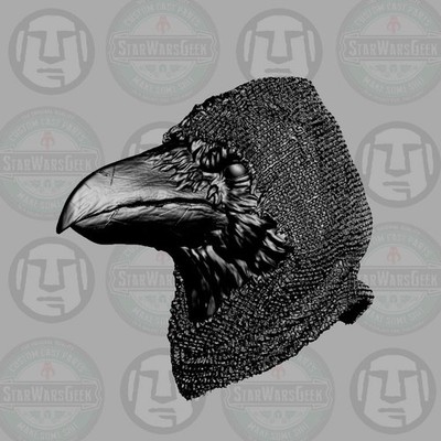 Hooded Raven Crow Bird v1 custom for 1:6 1:10 1:12 1:18 fantasy figures