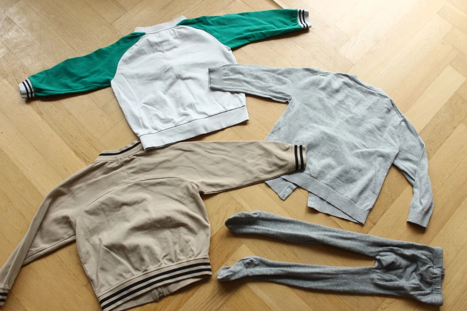 3 Petit Bateau Uni-QLO Brashes Cárdigan T.104/110cm Cremallera Pullover Pack Foto 2 de 4