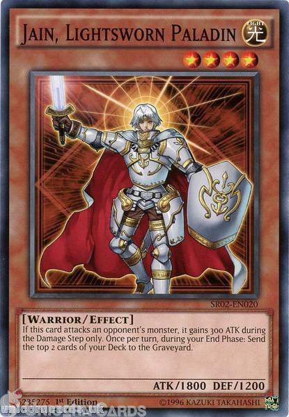 SR02-EN020 Jain, Lightsworn Paladin  1st edition Mint YuGiOh Card