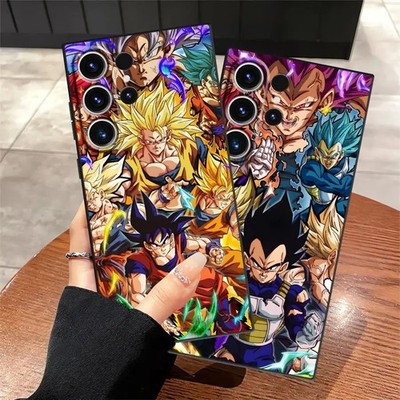 Anime Goku Vegeta Phone Case for Samsung Galaxy S26 Ultra S25 Plus S24 Note 20
