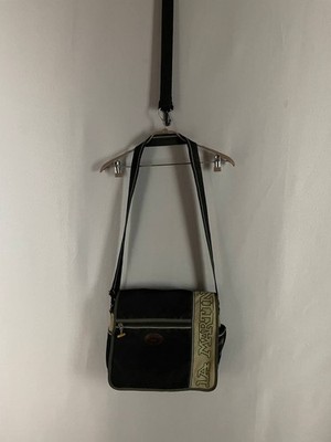 La Martina Unisex Black Crossbody Strap Shoulder Bag Messenger Bag