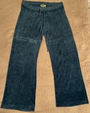 Vintage Y2K Juicy Couture Pants Velour Sage Green Velour Pants Large