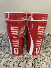 (LOT OF 4) World Cup Coca Cola Collector Edition Souvenir Cups Algeria Austria
