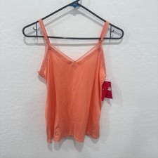 Commando Pure Pima Cami Lace Trim Womens Small Peach Layering Minimalist Spring