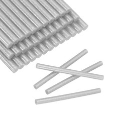 30pcs Mini Glue Stick 0.3"x3.9" High-Stick Hot Glue Gun Sticks, Glitter Silver 0.32 per stick