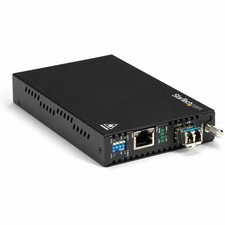 StarTech Gigabit Ethernet Copper-to-Fiber Media Converter, SM LC, 10 km,