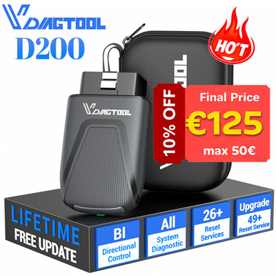  2026 VDIAGTOOL D100 Bluetooth OBD2-Scanner ALLE System Diagnosegerät 17+ Reset