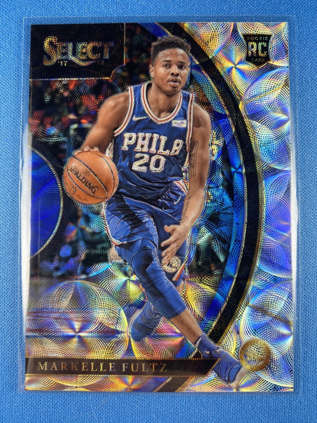 Markelle Fultz 2017-18 Panini Select #68 Scope Prizms RC Philadelphia 76ers