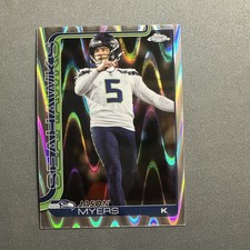 2025 Topps Chrome - Jason Myers ray wave Refractor  Seattle Seahawks #280