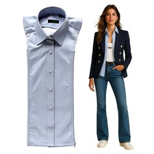 NWT Brunne Button Down Shirt DICKEY Compatible with VERONICA BEARD Blazer 00-14