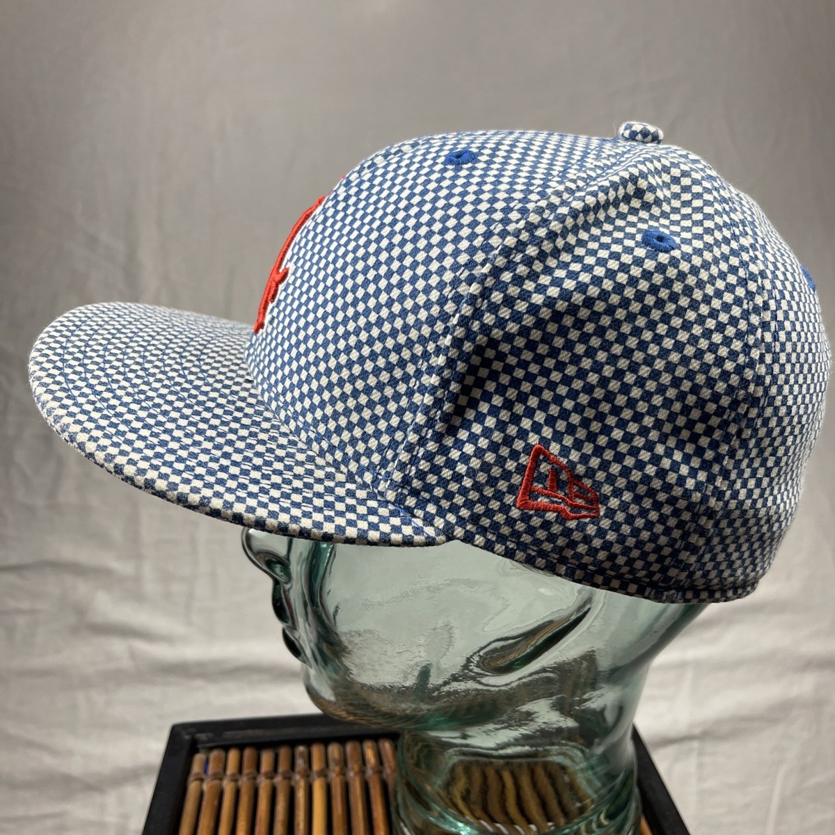 Vintage Supreme Hat Cap Mens 7 1/2 New Era 59fifty LA Blue