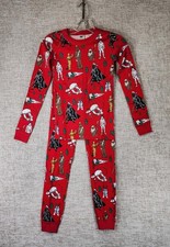 Hanna Andersson Star Wars Christmas Pajama Set Youth 10 Red Chewy R2D2 Darth NWT