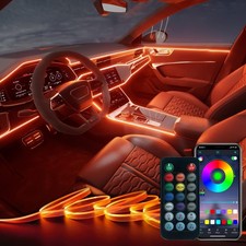 Interior Car LED Strip Lights Accessories 5V USB, RGB Red, Green, Blue 