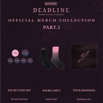 Preorder BLACKPINK DEADLINE WORLD TOUR IN GOYANG Official MD