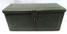 Vintage Antique Original Embossed Green Fordson Tractor Tool Box  (f12jj)
