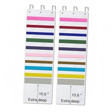 Pcs 10 Pockets Paper Storage Organizer 1x 1Inch Vinyl Roll Holder 2 White