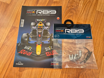 1/8 DEAGOSTINI Bauen Sie 2023 Red Bull Racing RB19 F1 Auto #17 Max Verstappen