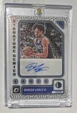Panini Donruss Optic Signature Series Dereck Lively II Rookie Auto Mavericks