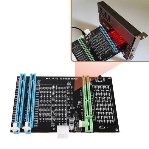 Testeur de socket double usage Agp Pci-E X16 affichage image vidéo carte vérificateur T4585 - Photo 3/9