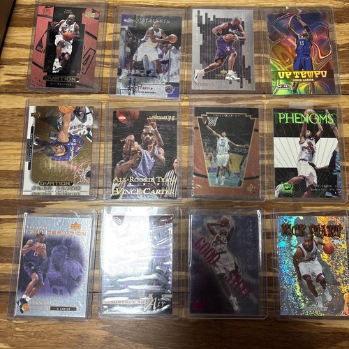 Lot Of Twelve (12) Vince Carter Rookies/ Inserts