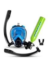 GOYOJO 0.5L Mini Scuba Tank with Snorkel Mask – Portable Underwater Air Supply