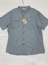 Red Head Shirt Mens 2XL Blue Opal NWT Fishing Outdoors Vented Casual 