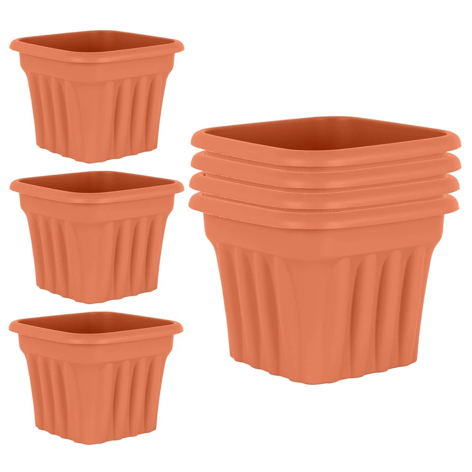 WHAM Vista Terracotta 40cm Weather Resistant Square Planter