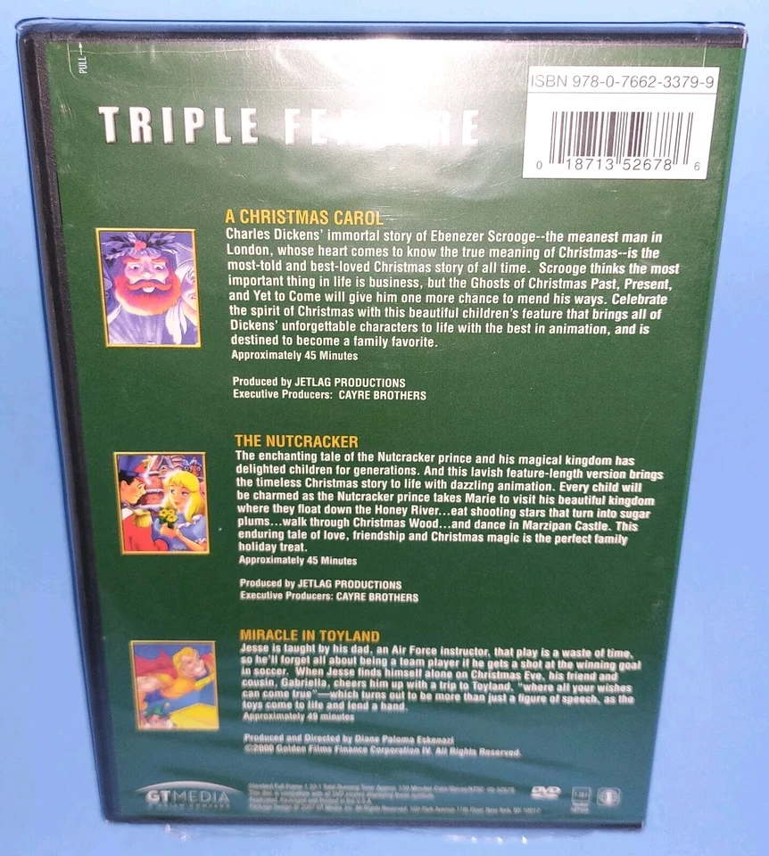 NEW - A Christmas Carol/The Nutcracker/Miracle in Toyland D Triple Feature DVD - Image 2 of 4