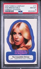 THREE'S COMPANY 1978 "The Irresistable Chrissy" Stickers #17 NM-MT PSA 8