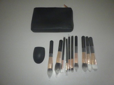 Arose Beauty Rose Gold Luxury Brush Set 11pc Makeup Face & Eye Essentials