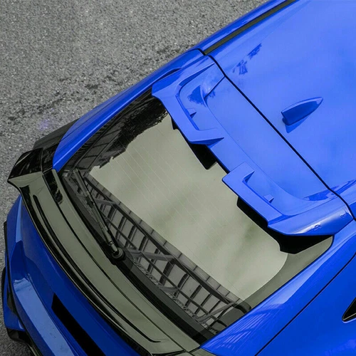 Blue Roof Spoiler Tail Lip Wing Bar Decor For Honda civic Hatchback 2016-2021 - Picture 5 of 6