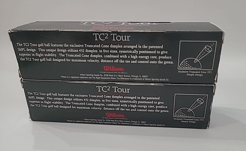 Wilson TC2 Tour White Golf Balls 2 Packs 8 Ball Maxium Distance & Control New ⬇️ - Picture 3 of 16