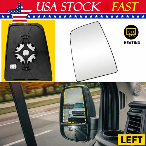 Mirror Glass Upper Driver Side Left LH for Ford Transit Van 150 250 350 2015-22