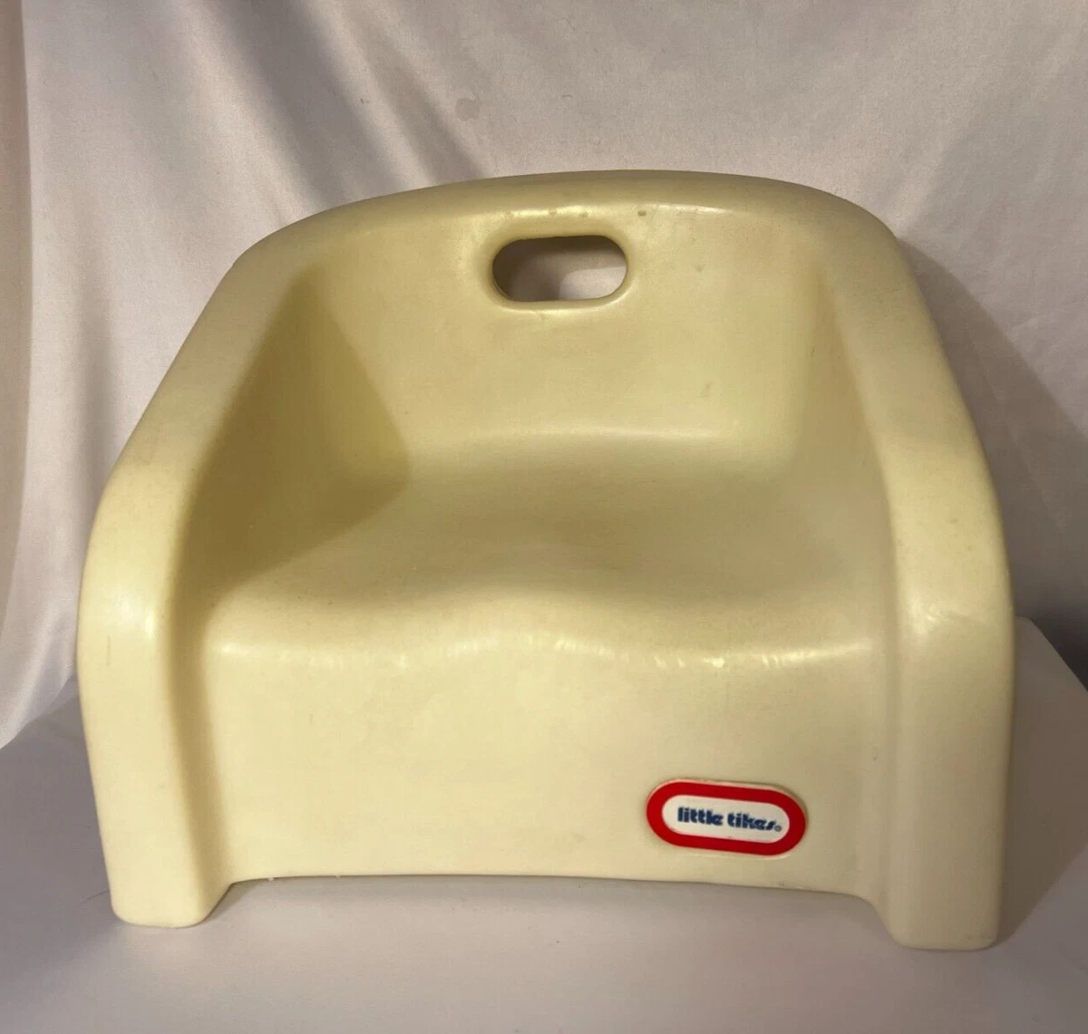 Vintage LITTLE TIKES BOOSTER SEAT White High Chair Kid Toddler