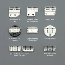 Replacement White 7mm x 16mm Spirit / Water Levels For Sinar Norma F F2 P and P2