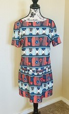 Paul & Joe Sister African Print Women Drop Waist Shift Dress Med  Anthropologie