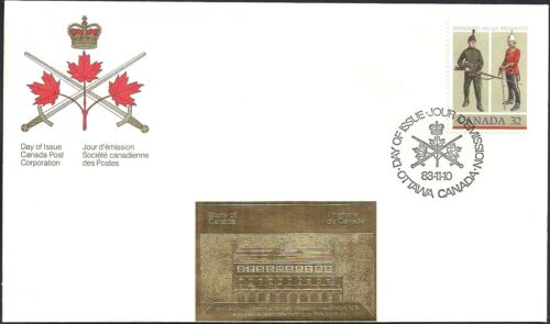 Canada   #1008      "ARMY REGIMENTS"      Brand New   1983  Gold Foil Issue - Picture 1 of 2