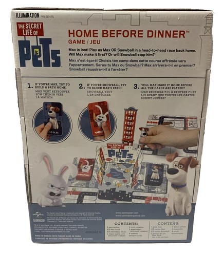 The Secret Life of Pets Movie Game "Home Before Dinner" Board Game New Sealed - Picture 2 of 2