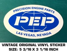 PRECISION ENGINE PARTS ORIGINAL VINYL STICKER DECAL NHRA RACING - LAS VEGAS