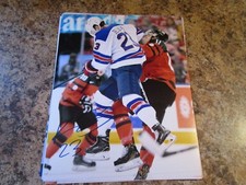 KIEFFER BELLOWS SIGNED 8X10 MATTE PHOTO NEW YORK ISLANDERS USA WORLD JUNIORS (D)