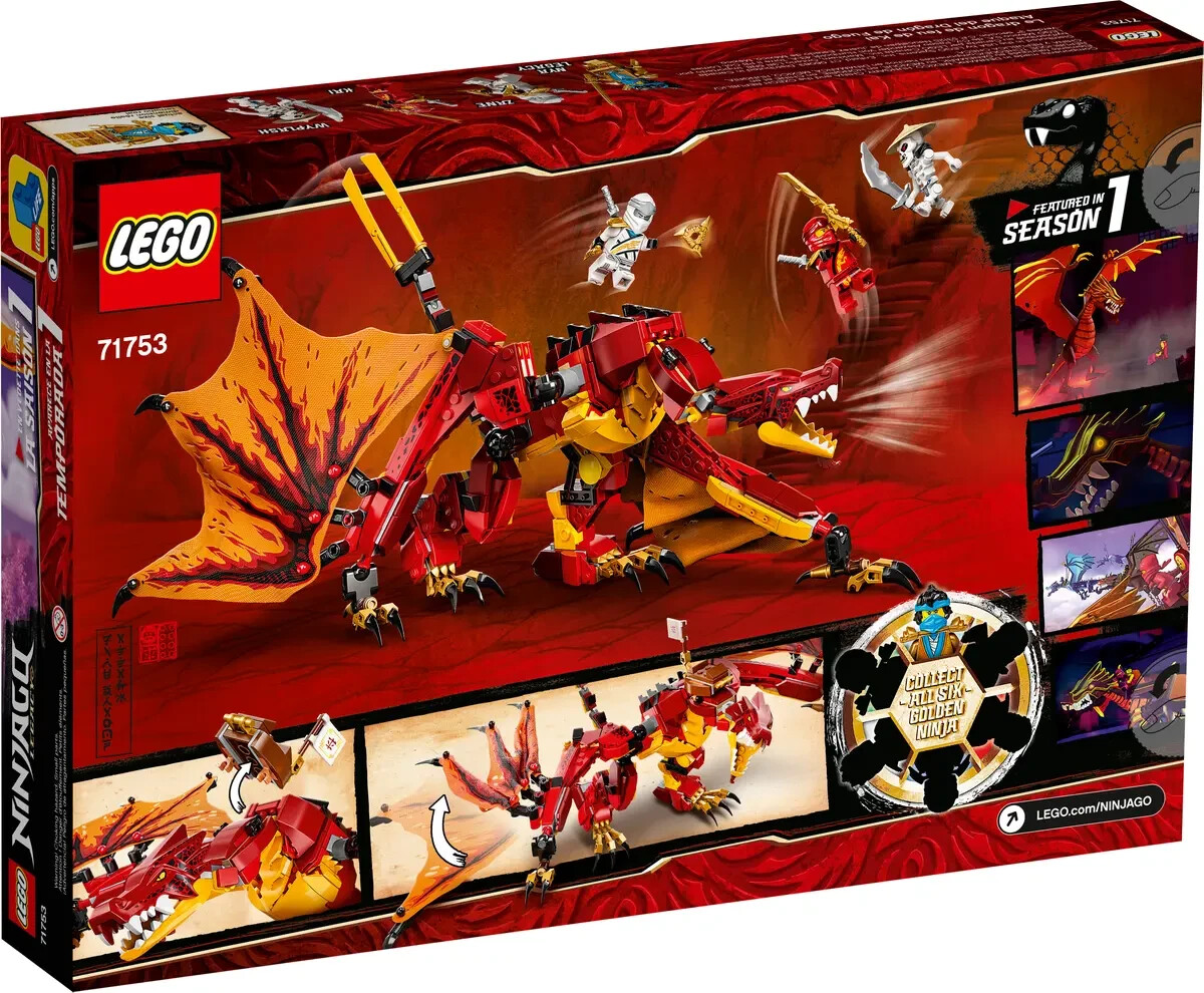 Lego Fire Dragon Attack 71753 NINJAGO Minifigure Building set | eBay