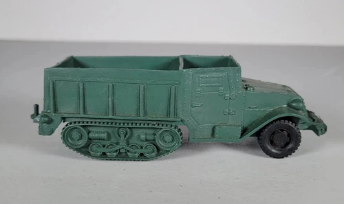 Vintage Marx Navarone Playset WWII M3 Green Half Track Truck Vehicle #I