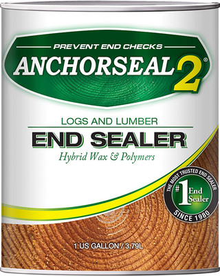 (2 Pack)Hybrid Log & Lumber end Grain Sealer - Water-Based Wax & Polymer up #