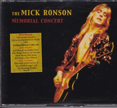 The Mick Ronson Memorial Concert -Limited Edition - 3-Disc-Set  (NEU)