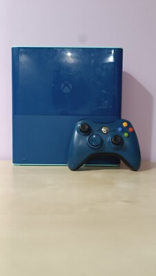 Microsoft Xbox 360 E Special Edition Blue 500 GB - w/Controller - Tested