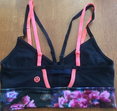 lululemon floral sports bra