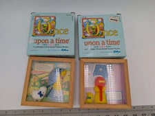 Mattel Emotions Once Upon A Time Shadowbox Photo Frame Nursery Rhymes Lot of 2