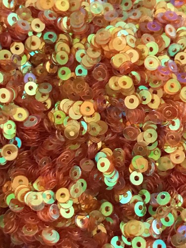 Sequins 3mm Copper AB Rainbow Crystal Tiny Round Flat Choose Pack Size DIY Craft - Picture 2 of 2